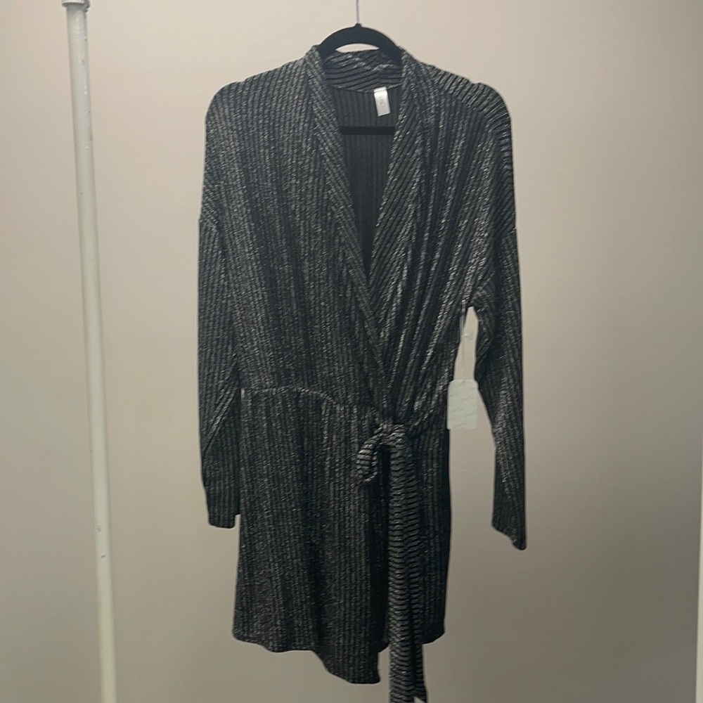 Sparkly romper with tie waist